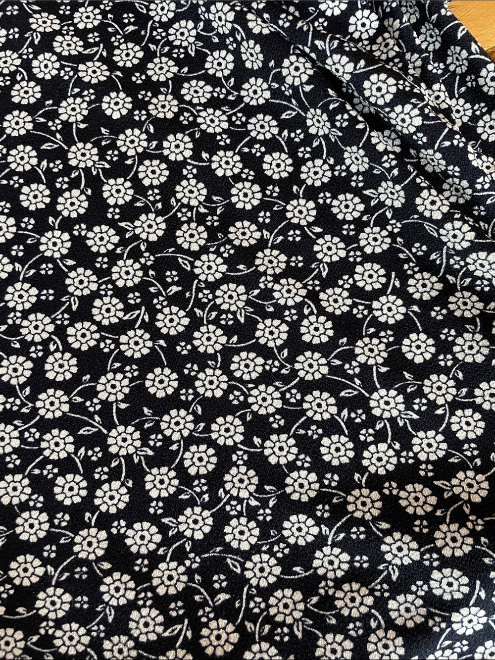 Adrianna Papell Navy with White Floral Print - Picture 5 of 5